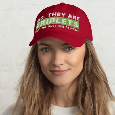 Sarcastic twin parent cap front