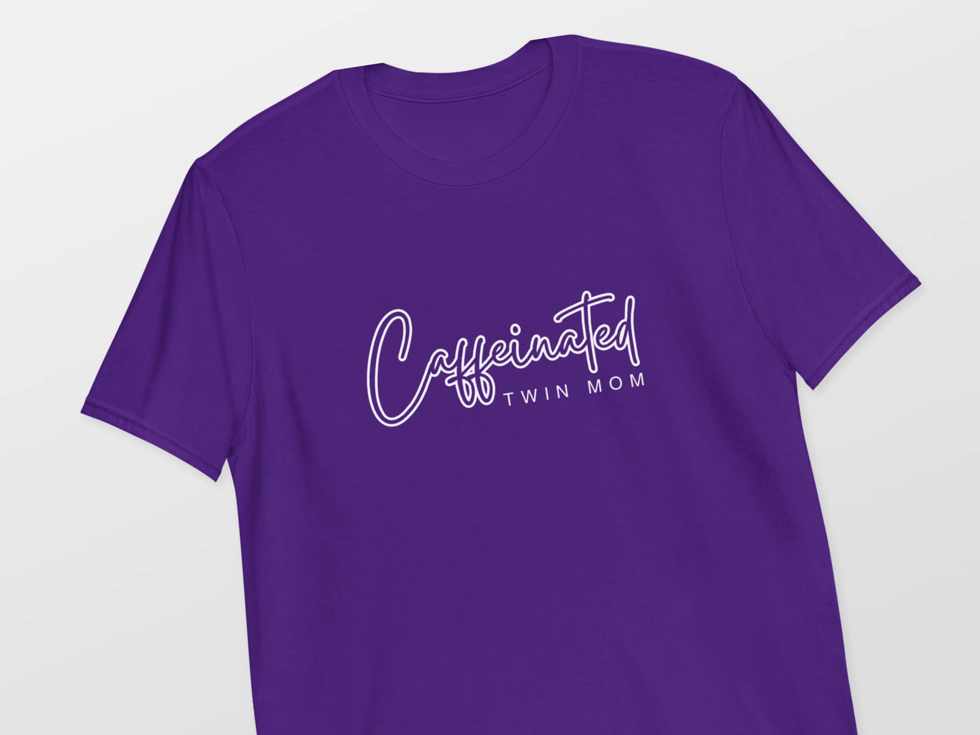 Caffeinated twin mom shirt