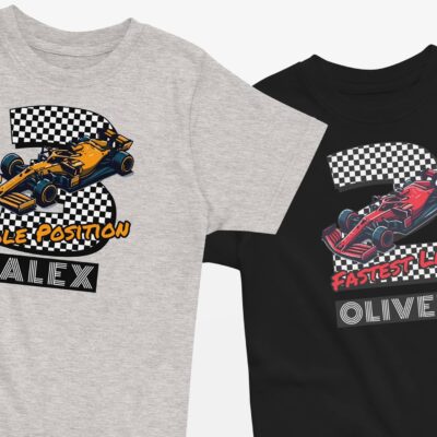Toddler Racecar Birthday Shirt