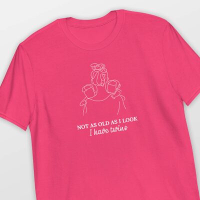 minimalist twin mom shirt
