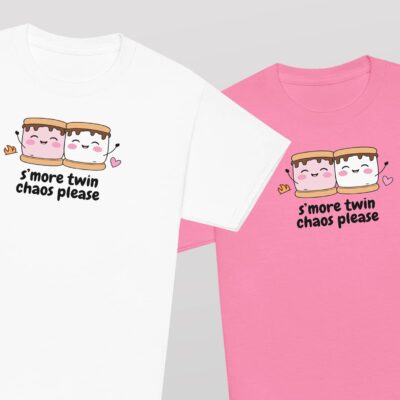 smore twin choas matching tees