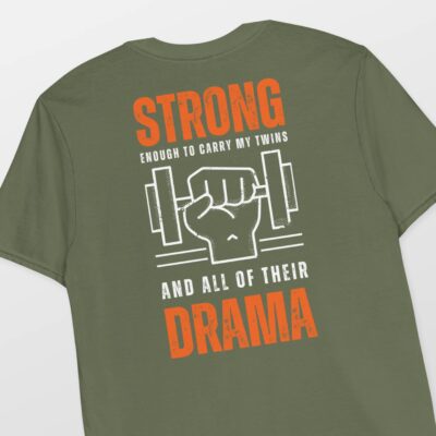 strong enough twin parent shirt green