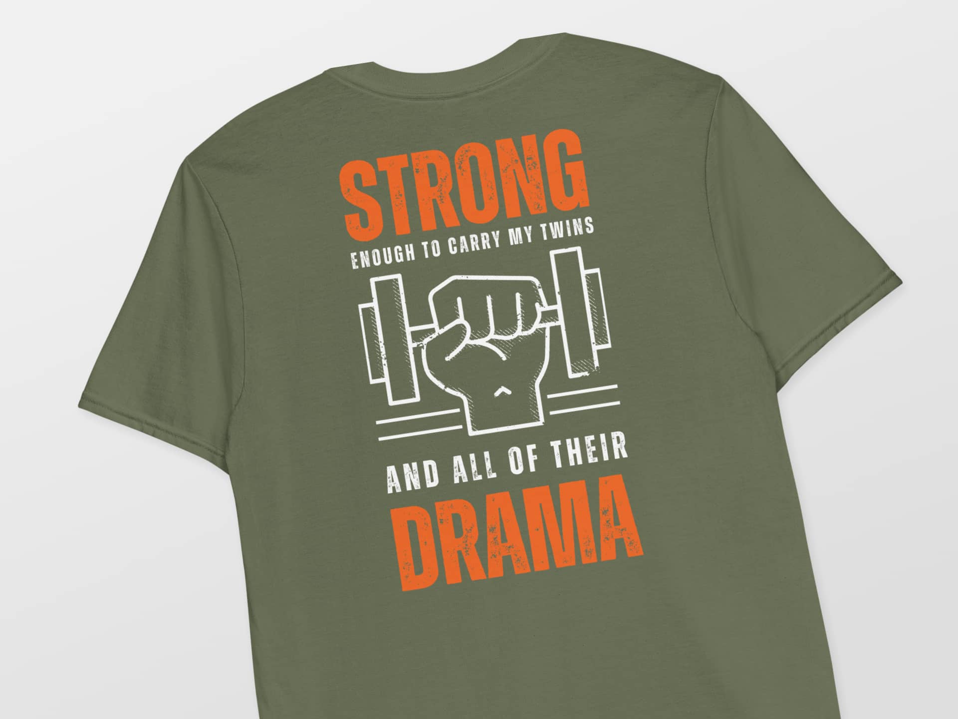 strong enough twin parent shirt green