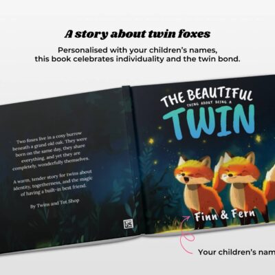 The Beautiful Thing About Being A Twin: Personalized story book for twins